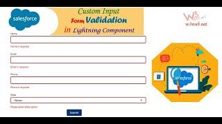 Custom Validation in a Lightning Input Field on Click Button in Salesforce lightning component.