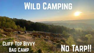 WILD CAMPING - Bivvy Bag Camp on the Cliff Tops with NO TARP