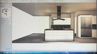 Alno San Francisco kitchen design with 3D model