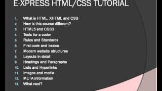 Express HTML CSS Tutorial Overview