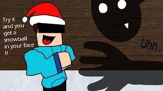 Roblox The Presentation Experience Christmas in Ohio and Throw a Snowball !!