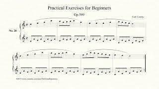 Czerny, Practical Exercises for Beginners, Op 599, No.20