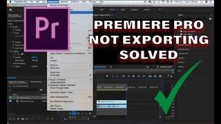 Premiere Pro not Exporting (SOLVED) 2020