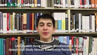 The Joseph Audi Study Abroad Scholarship, Fall 2017