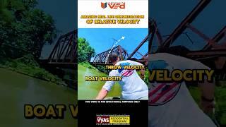 You can only UNDERSTAND this if you know VECTOR addition of VELOCITIES #shorts
