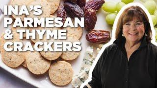 Ina Garten's Parmesan and Thyme Crackers | Barefoot Contessa | Food Network