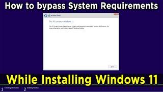 [Solved] This PC cant run Windows 11 | Bypass TPM and Secure Boot during Windows 11 installation