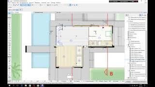 Инструмент зона в ArchiCad. Экспликация помещений. Современный коттедж в ArchiCad 21