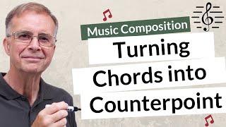 Writing Counterpoint from a Chord Scheme - Music Composition