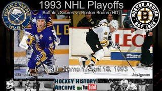 1993 Buffalo Sabres vs Boston Bruins Game 1