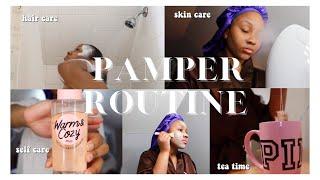 RELAXING PAMPER ROUTINE 2021 | SELF CARE DAY (hair care, body care, skin care, & more!!!) | CHEYENNE