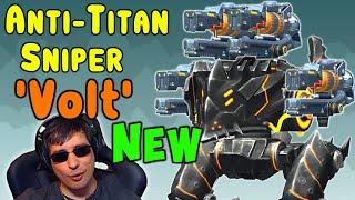 New Weapon VOLT MAXED Anti-Titan Sniper War Robots Blitz Gameplay - WR