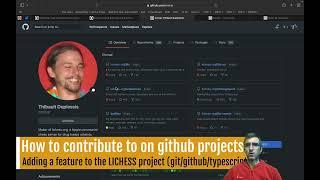 How to contribute to projects on GitHub; a practical example