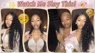  Affordable Glueless Lace Closure Wig Review! 30 Inch Deep Curly Wig Install Ft.@UlaHair​