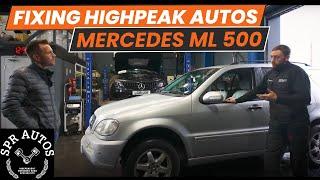 Fixing HIGHPEAK AUTOS cheap, low milage Mercedes W163 ML 500. what do we find?......