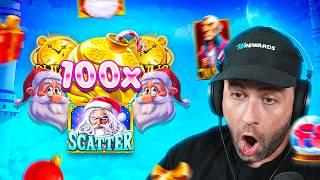 We did HUGE MAX BET SPINS on TONS of CHRISTMAS THEMED SLOTS!! (Bonus Buys)