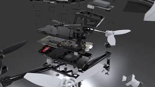 SOLIDWORKS Visualize - Bebop 2 Exploded View Animation