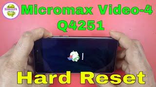 Micromax Q4251 Hard Reset With Pattern Unlock