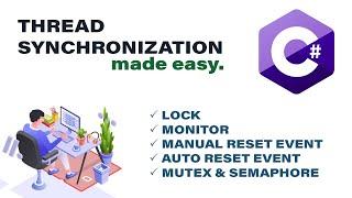 Thread Synchronization in C# .Net made easy! | Lock | Monitor | Mutex | Semaphore | Codelligent