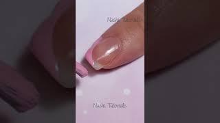 EASIEST Pink Sided French Manicure Quick Tutorial #shorts