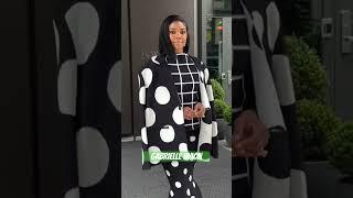 Gabrielle Union wore a black and white ensemble #shorts #fashion #style #celebrity