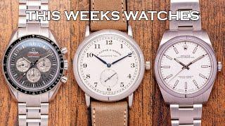 This Weeks Watches - Platinum Lange 1815, Omega Speedmaster Soyuz, Garrick, Rolex, JLC &More [EP158]