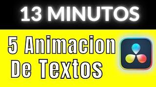 Como animar texto como un pro en davinci resolved 18