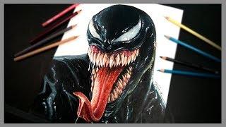 DIBUJANDO A VENOM / SPEED DRAW VENOM - Trada Art