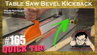 How to prevent a dangerous table saw kickback