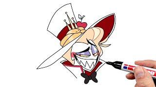 How to Draw Lucifer From Hazbin Hotel