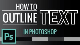 How to Outline Text in Photoshop | Border or Boundary | Zeedign Tutorials