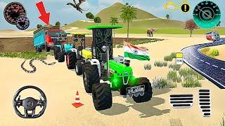 Indian Truck stuck in mud and tractors rescued the truck from mud#truck #truckgames #gaming #jcb