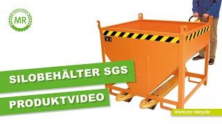 Silobehälter Typ SGS von BAUER mit Schiebegriff  – Anleitung Stapleranbaugerät | mr-shop.de