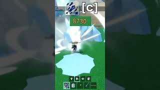 Combo with Godhuman, Ice, and Spikey Trident in Blox Fruits!  #shorts #roblox #bloxfruits