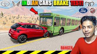 Indian Cars Brake Test Reveals Surprising Results - BeamNG