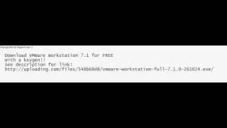 Download VMWare Workstation 7.1.0 full version for free with Keygen + Link
