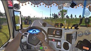 Realistic Mercedes-Benz ACTROS L 2023 Model Truck Simulator Ultimate Mobile Gameplay