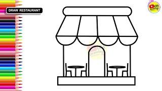 How to Draw Restaurant | LBA Drawings