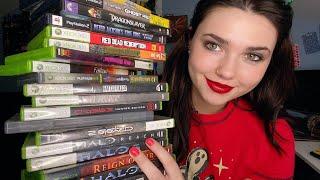 VIDEO GAMES |ASMR Going Through My Husbands Childhood Collection 