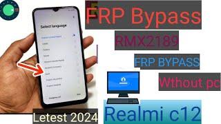 Realmi c12 Frp bypass | Google Account Without Pc  reset  frp bypass 101%working