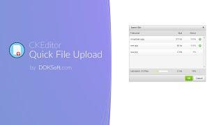 CKEditor Quick File Upload demo