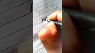 "" mangy"" How to write stylish attractive print and very good english handwriting #shorts