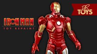 How to repaint an old thrift store toy - Iron Man - By DR Toys