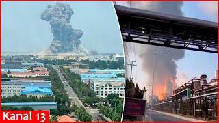 Massive explosion occurred at a chemical plant in China, more than 230 firefighters brought to area