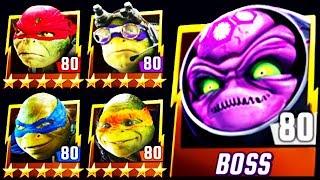  MOVIE TURTLES DEFEAT ALL HARD MODE BOSSES (TMNT LEGENDS)