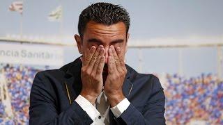 FC Barcelona midfielder Xavi's farewell event