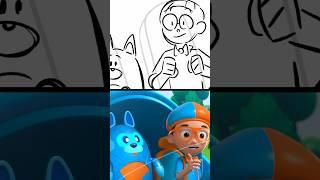 How does Animation Work ️!?! DIY Blippi Wonders Cartoon! #blippi #shorts