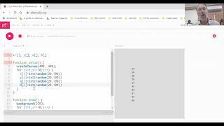 p5js video #9 arrays to draw shapes