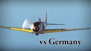 Ki-43 vs the Luftwaffe (Montage)