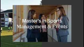 Les Roches Master’s in Sports and Events